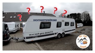 Ist der noch ganz dicht   Wohnwagen Dichtigkeitsprüfung [upl. by Eniamirt]