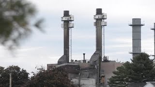 Implosion At Former Sunbury Generation Plant [upl. by Milty]