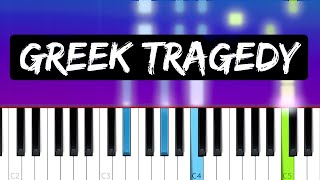 The Wombats  Greek Tragedy Piano tutorial [upl. by Klockau]