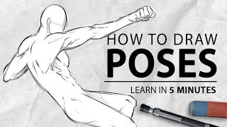 Learn to draw Poses in 5 Minutes Beginner Tutorial  Drawlikeasir [upl. by Nolra]