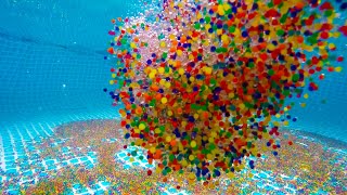 1 Million Orbeez Dropping Into and Out of a Swimming Pool [upl. by Areem]