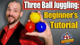 Learn to juggle 3 balls Beginners tutorial [upl. by Lekram832]