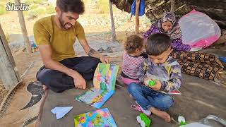 Teaching the Children and Visiting Nargess Parents Nomadic life [upl. by Hallock]