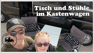 Tisch und Stühle im Kastenwagen clever verstauen [upl. by Ibloc]