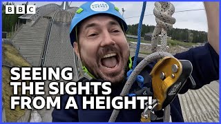 Doing a Zipline over Oslo  Martin Compston’s Norwegian Fling  BBC Scotland [upl. by Kyred947]