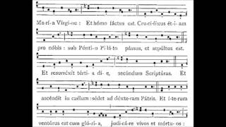 Credo 1 i  Gregorian Chant [upl. by Nipha778]