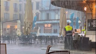 Gewitter und Hagel Intra Verbania Lago Maggiore [upl. by Haym979]