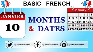 LEARN FRENCH MONTHS OF THE YEAR amp HOW TO TELL THE DATE IN FRENCH [upl. by Maxey]