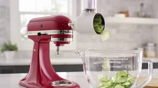 How To Use the Fresh Prep SlicerShredder Attachment  KitchenAid [upl. by Moor854]