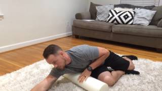 Foam Rolling Your Serratus Anterior Fixing Rounded Shoulders [upl. by Aleris]