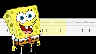 Spongebob Squarepants Theme Easy Ukulele Tabs Tutorial [upl. by Aniahs]