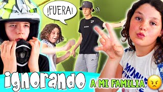 IGNORANDO a MI FAMILIA durante 24 HORAS ⏰ ¡DANIELA ignora a HUGO y MATEO un DÍA ENTERO 😡 [upl. by Holub142]