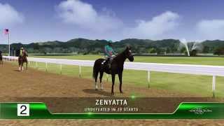 Horse Racings Best Game  Zenyatta Vs The Best Fantasy Race [upl. by Enneyehc]