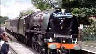 Duchess of Sutherland at Dorridge station 26th May 2007 [upl. by Jsandye]