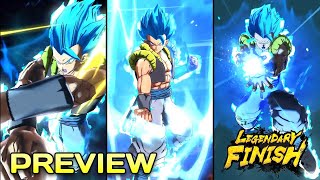 Super Saiyan God SS Gogeta Blue Legendary Finish Preview  Dragon Ball Legends [upl. by Nosiaj81]