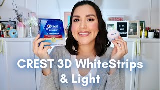 Crest 3D WHITE Whitestrips  MI EXPERIENCIA Y ¿CÓMO SE USA  Adiely [upl. by Fermin]