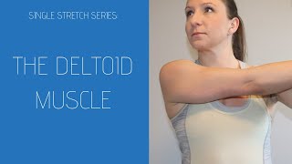 Stretching the Deltoid Muscle  Three ways to stretch the shoulder [upl. by Leander]