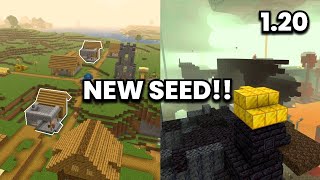 NEW SEED for Speedrun in Minecraft 120  Bedrock amp Pocket Edition Seeds [upl. by Atul988]