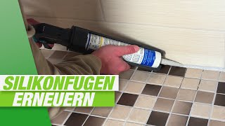 Silikonfugen entfernen und erneuern  Schritt für Schritt [upl. by Eniretak]