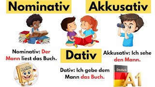 Master German Cases Nominativ Akkusativ amp Dativ  A1A2 German Grammar [upl. by Hnoj]