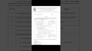 BABScBEd 2nd Semester Integrated 202125 Exam Form Fill up Date Announcement  Under BSAEU [upl. by Oidualc501]