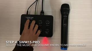 Sound Town SWM15PRO™ Karaoke Mixer System  How to connect to a smart TV soundbar or receiver [upl. by Adahs958]