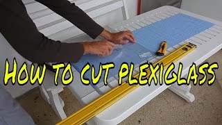 How to cut plexiglass with exacto knife [upl. by Notlil]