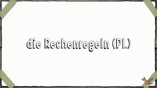 Rechenregeln  Grundrechenarten  Mathematik Wortschatz [upl. by Wehtta]