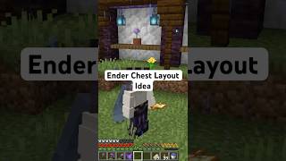 The Best Ender Chest Layout shorts subscribe minecraft minecraftjava [upl. by Simpson]