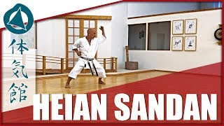 HOW TO HEIAN SANDAN – SLOW amp FAST  Shōtōkan Karate Kata by Fiore Tartaglia [upl. by Elyr]