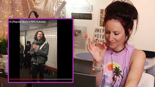 Vocal Coach REACTS to HOZIER  Take Me To Church PopUp Show in NYC Subway [upl. by Neala562]