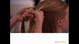 How To French Braid Hair  Real Simple [upl. by Ameerak]