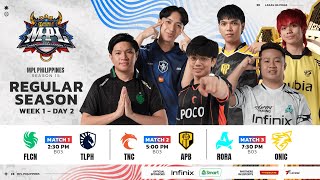 🔴 LIVE  MPL PH S15  FILIPINO  Week 1 Day 2 [upl. by Allemap]