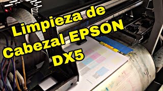 Limpieza de Cabezal Epson DX5 [upl. by Wulf]