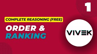 Order and Ranking Reasoning for Bank Exam Lecture 1 [upl. by Aehtela]