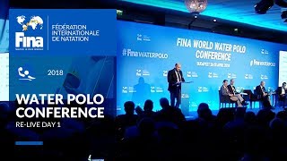 RELIVE  Day 1  FINA World Water Polo Conference  Budapest Hungary [upl. by Timi922]