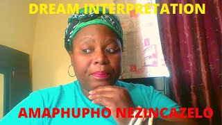 DREAM INTERPRETATION  AMAPHUPHO NEZINCAZELO [upl. by Rodina]