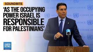 Journalist Grills Danon on Israel’s Role to Protect Palestinians  Dawn News English [upl. by Audun727]