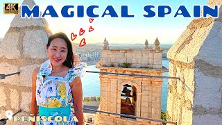 VALENCIA SPAINS MOST MAGICAL TOWN Peñíscola  Castellon Spain 4K  2021 [upl. by Sergias]