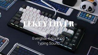 GMMK PRO with Everglide Aqua King Water King Typing Sound ll SA Oblivion V2 amp GPBT Rain Forest [upl. by Groos]