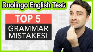 Avoid These 5 Grammar Mistakes  Duolingo English Test [upl. by Peyter]