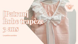 PATRON Comment coudre une robe trapèze [upl. by Zailer]