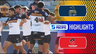 HIGHLIGHTS  BRUMBIES v CRUSADERS  Super Rugby Pacific 2024  Round 13 [upl. by Tengler495]