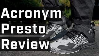 Techwear HEAT 🔥 Nike x Acronym Presto Review  On Feet [upl. by Nrubua216]