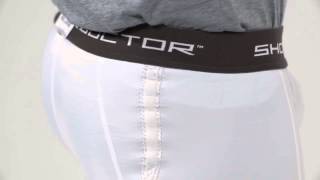 SHOCK DOCTOR 221 CORE COMPRESSION SHORT WITH BIOFLEX CUP [upl. by Ahsenod]