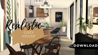 COZY REALISTIC HOUSE  DOWNLOAD  CC  BASE GAME  STOP MOTION  The Sims 4 [upl. by Conchita]