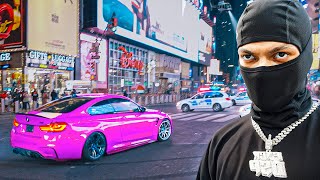 MOST WANTED DRIVERS TAKEOVER TIMES SQUARE [upl. by Dnanidref483]