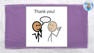 Thank You  Youre Welcome  Core Vocabulary Song  N2Ys Symbolstix Symbols  TouchChat and PLQ2Go [upl. by Suissac]