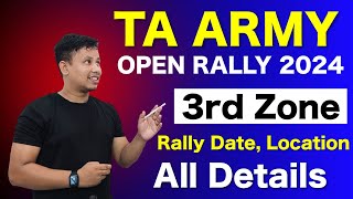 TA Army Open Rally 3rd Zone All Details  Territorial Army Rally Date and Place  TA Army Bharti [upl. by Alaunnoif]