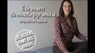 Étirement du muscle pyramidal en position assise [upl. by Fax]